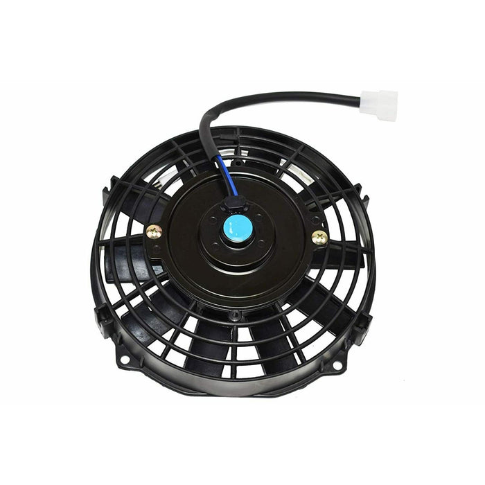 A-Team Performance Universal Type 120021 8 Inches High Performance 1700 CFM 12 Volts Electric Radiator Cooling Fan with 10-piece Reversible Flat 9" x 9" x 2-1-2" Blades - Southwest Performance Parts