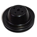 A-Team Performance Water Pump Pulley Double-Groove SWP Short Water Pump Compatible With Small Block Chevy SBC 262 265 267 283 302 305 307 327 350 400 Black Steel - Southwest Performance Parts