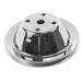 A-Team Performance Water Pump Pulley Single-Groove LWP Long Water Pump Compatible With Small Block Chevy SBC 262 265 267 283 302 305 307 327 350 400 Chrome Steel - Southwest Performance Parts